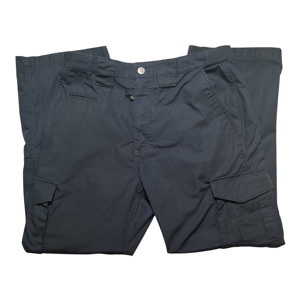 Propper Mens Sz 34x30 Tactical Cargo Pants Navy Blue Ripstop Workwear -2106